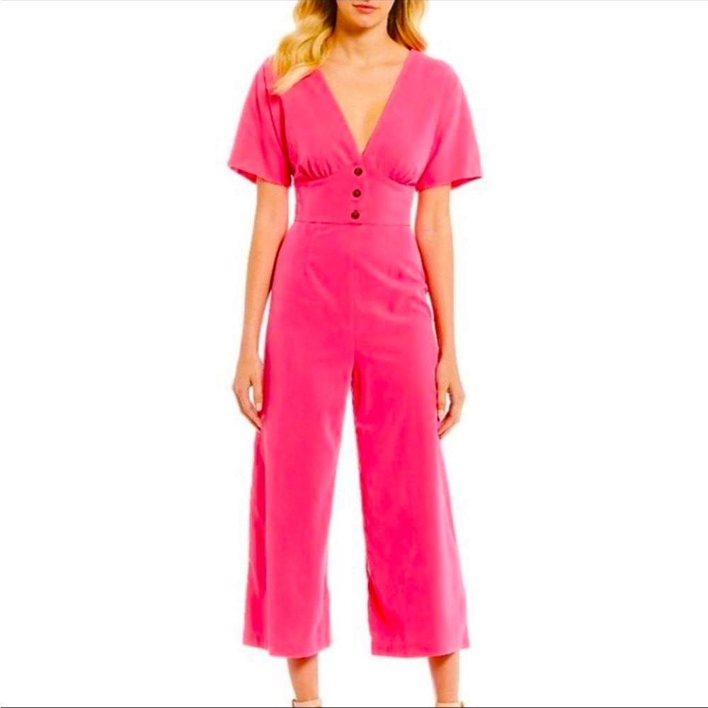Gianni Bini Katia Hot Pink Jumpsuit XS